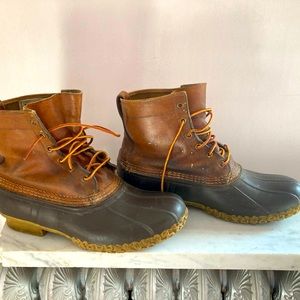 VTG L.L. Bean Men’s Leather Bean Duck Boots Size 10